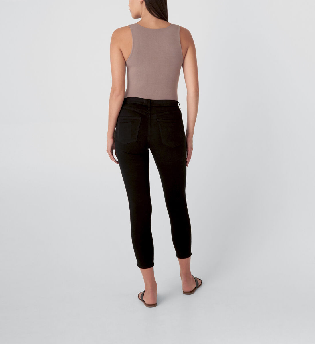 Most Wanted Mid Rise Skinny Jeans,Black Back