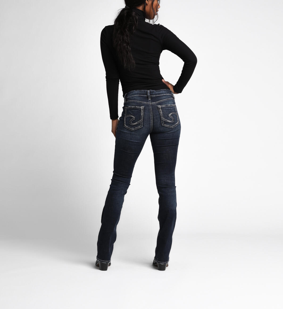 Elyse Slim Boot Mid Dark Wash, , hi-res image number 1
