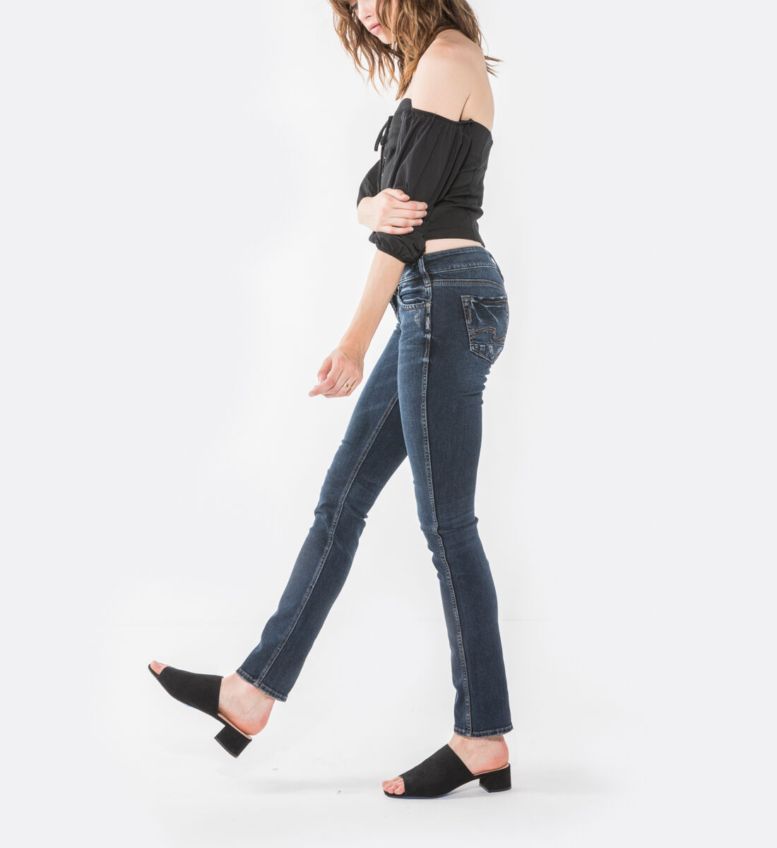 Silver jeans elyse straight Clearance