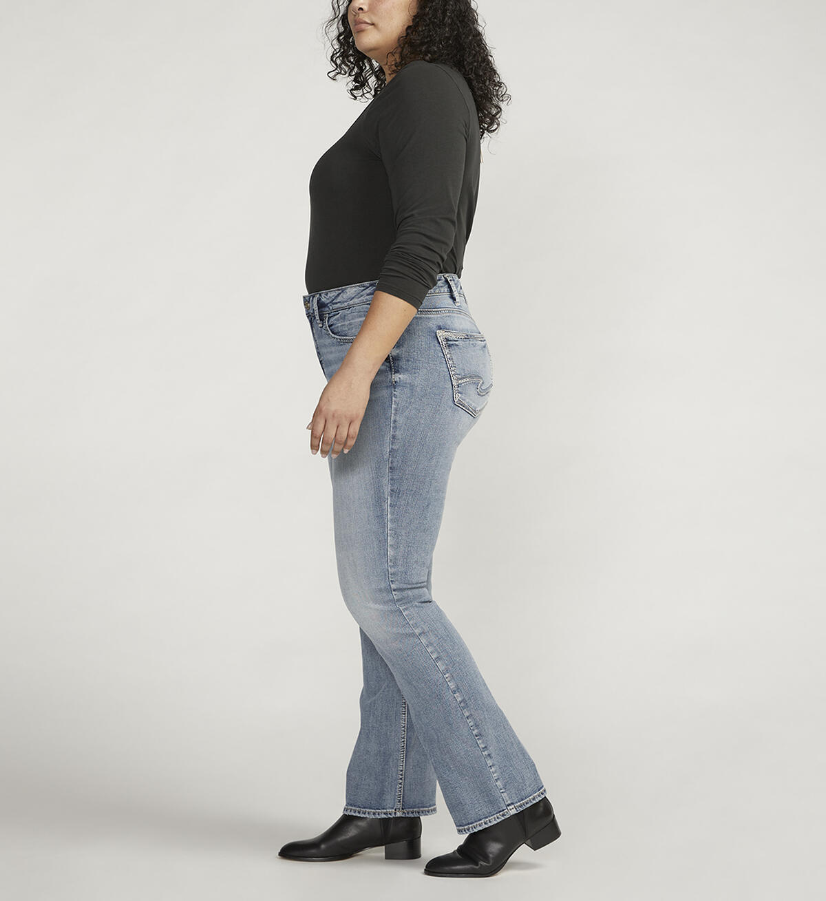 Suki Mid Rise Slim Bootcut Jeans Plus Size, , hi-res image number 2