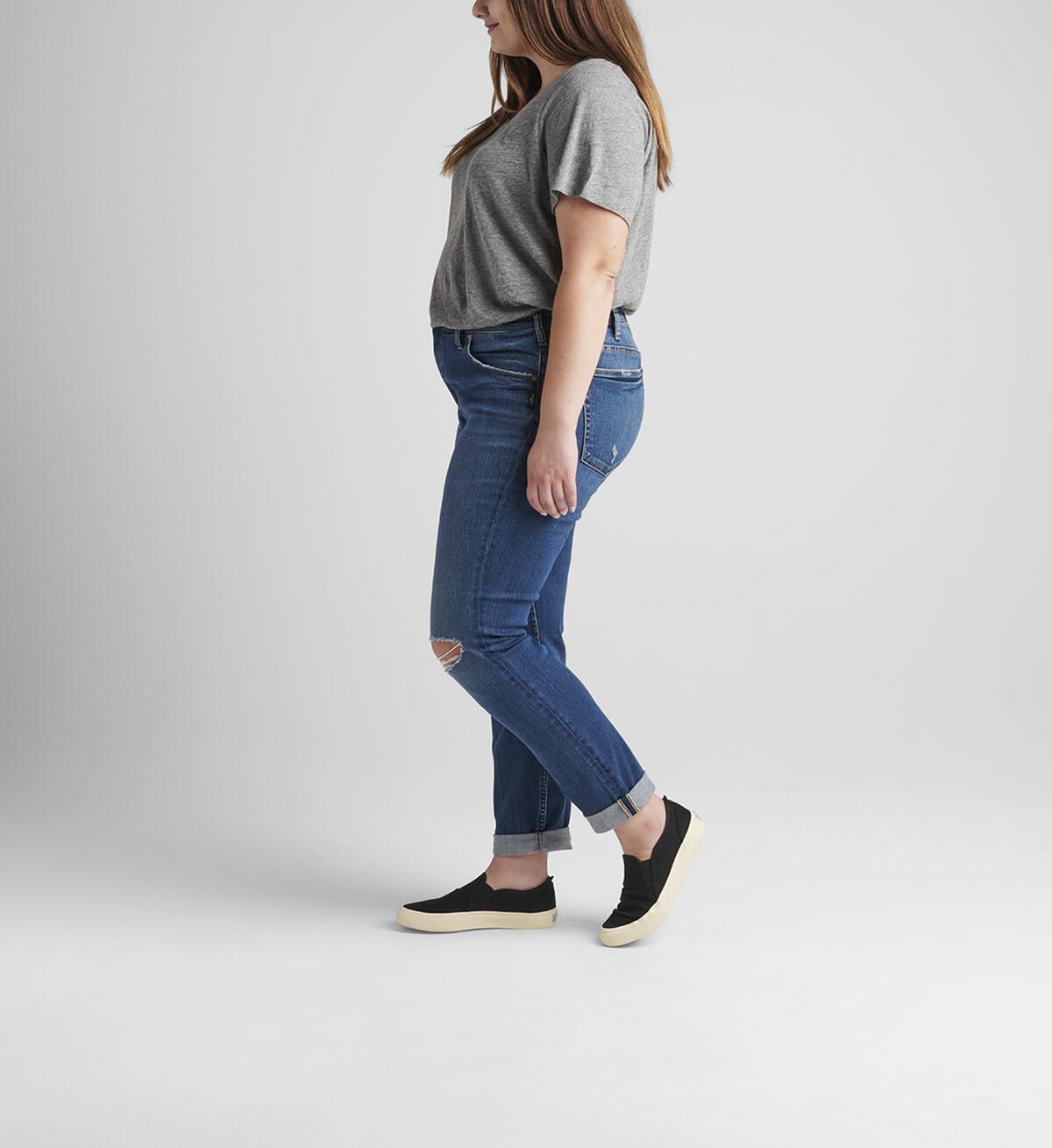 Beau Mid Rise Slim Leg Jeans Plus Size, , hi-res image number 2