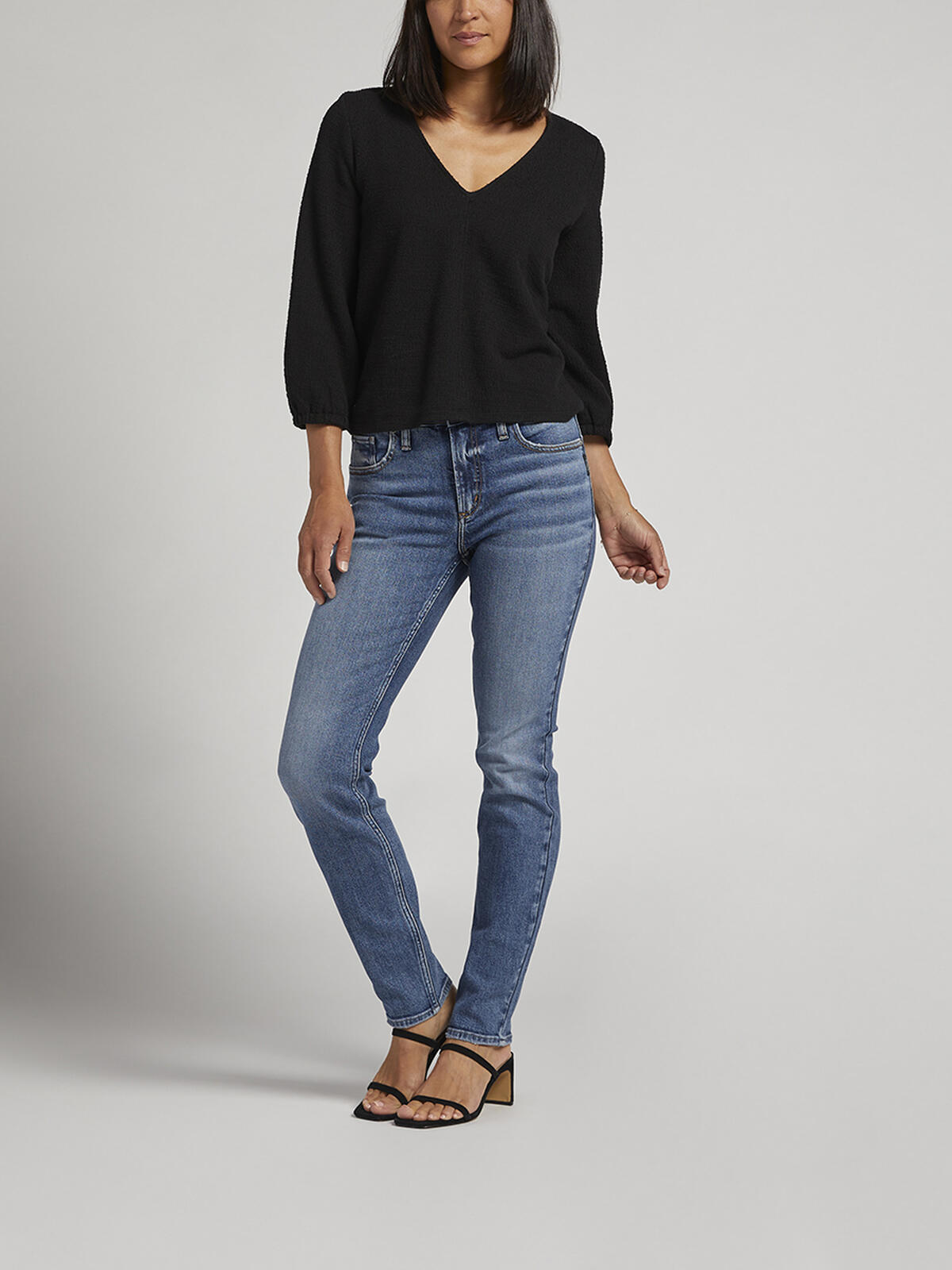 Most Wanted Mid Rise Straight Leg Jeans image number 0