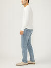 Machray Classic Fit Slim Straight Knit Flex Jeans image number 2