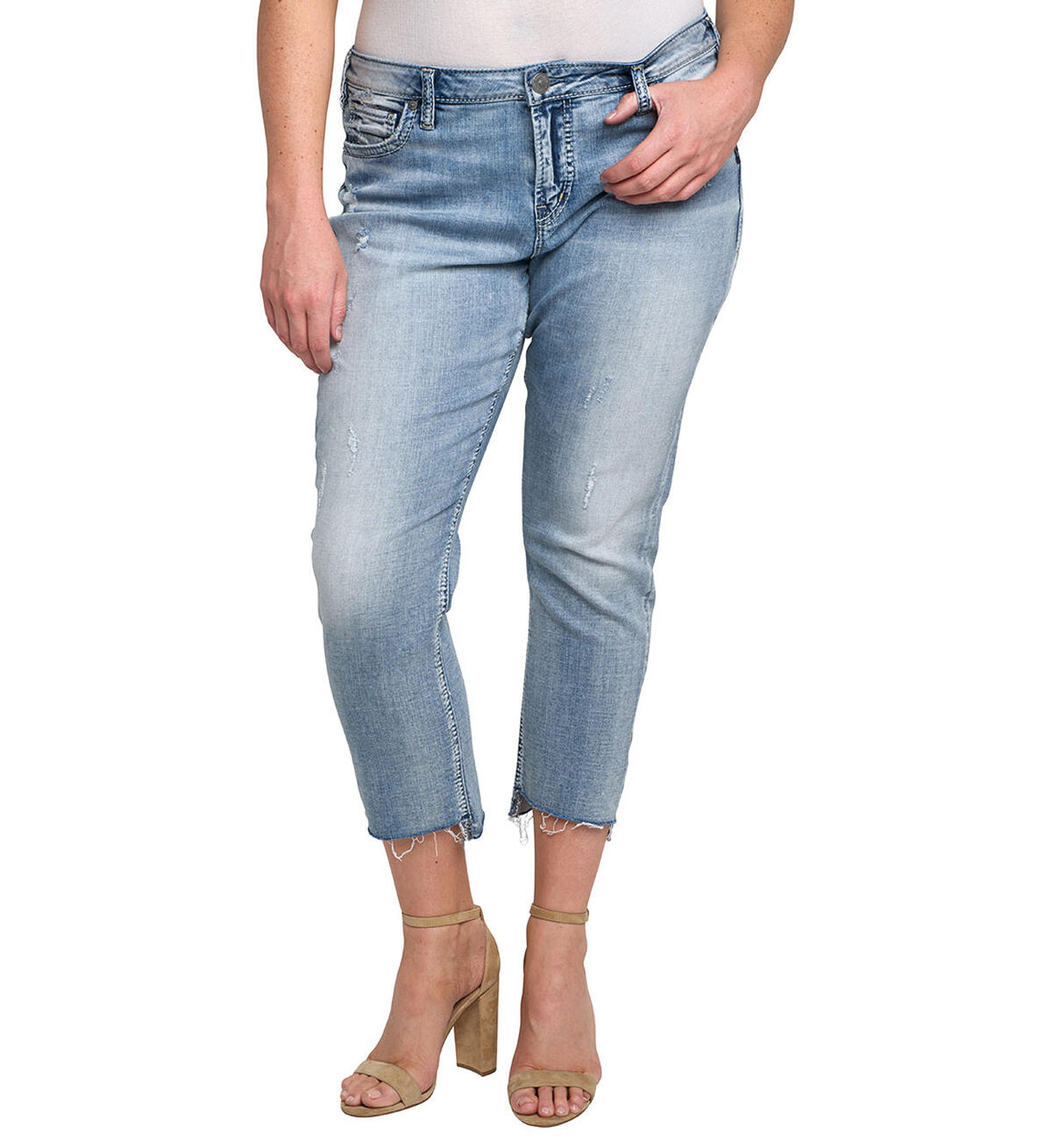 Loose Boyfriend Ankle Skinny Light Wash, , hi-res image number 0