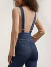 70s Flare Leg Overall Jeans image number 4