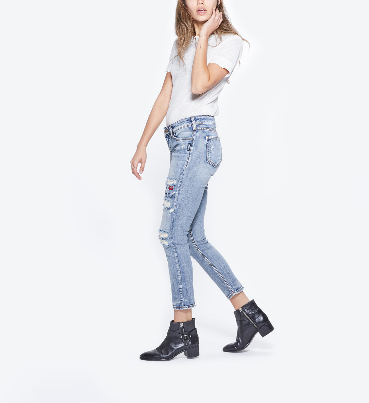 Elyse Slim Crop Medium Wash, , hi-res image number 2