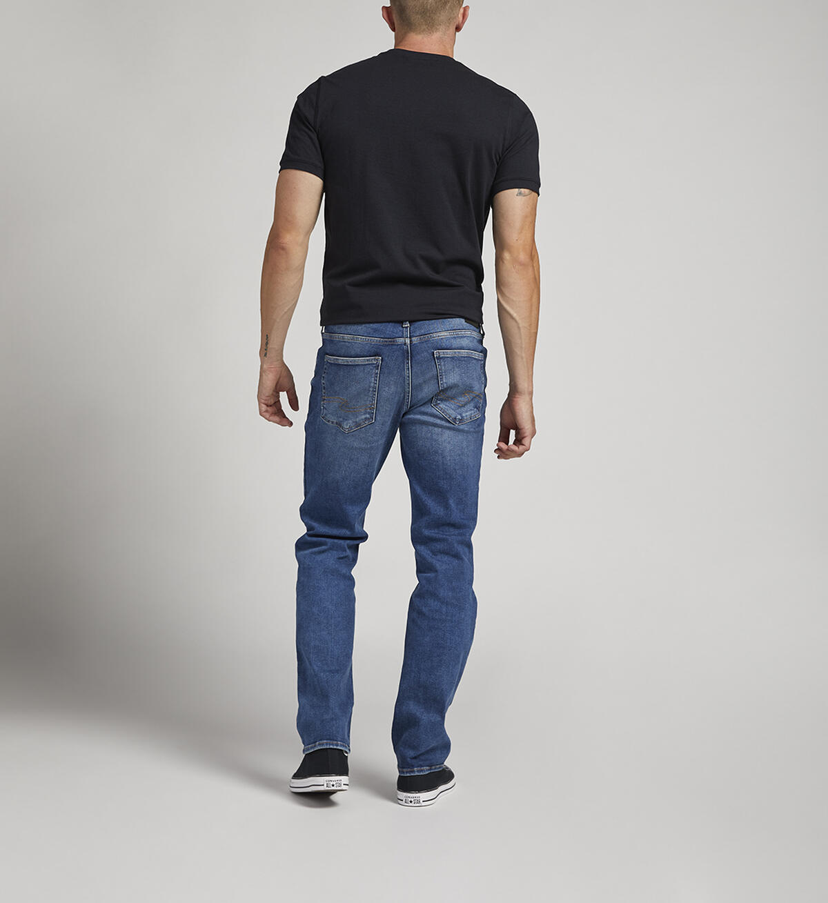Infinite Fit Relaxed Straight Leg Jeans, Indigo, hi-res image number 1