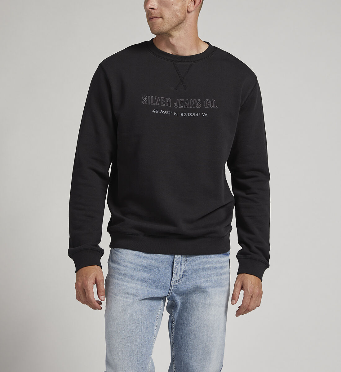 Mens crew sweatshirts top