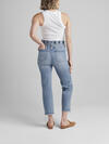 Paper Bag High Rise Straight Crop Jeans, , hi-res image number 1