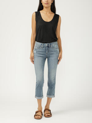 Suki Mid Rise Luxe Stretch Capri