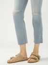 Most Wanted Mid Rise Cropped Straight Leg Luxe Stretch Jeans image number 4