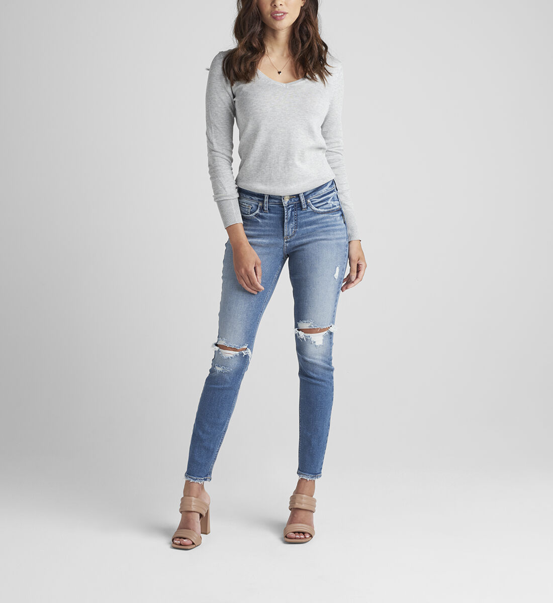 Silver jeans suki mid skinny clearance