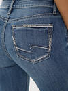 Suki Mid Rise Slim Bootcut Luxe Stretch Jeans image number 3