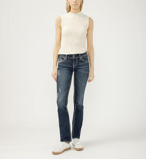 Suki Mid Rise Straight Leg Jeans