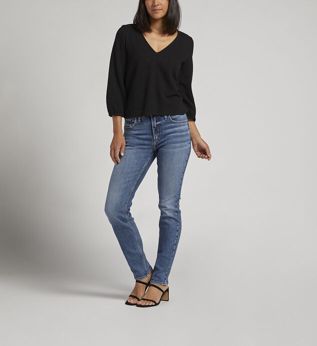 Most Wanted Mid Rise Straight Leg Jeans