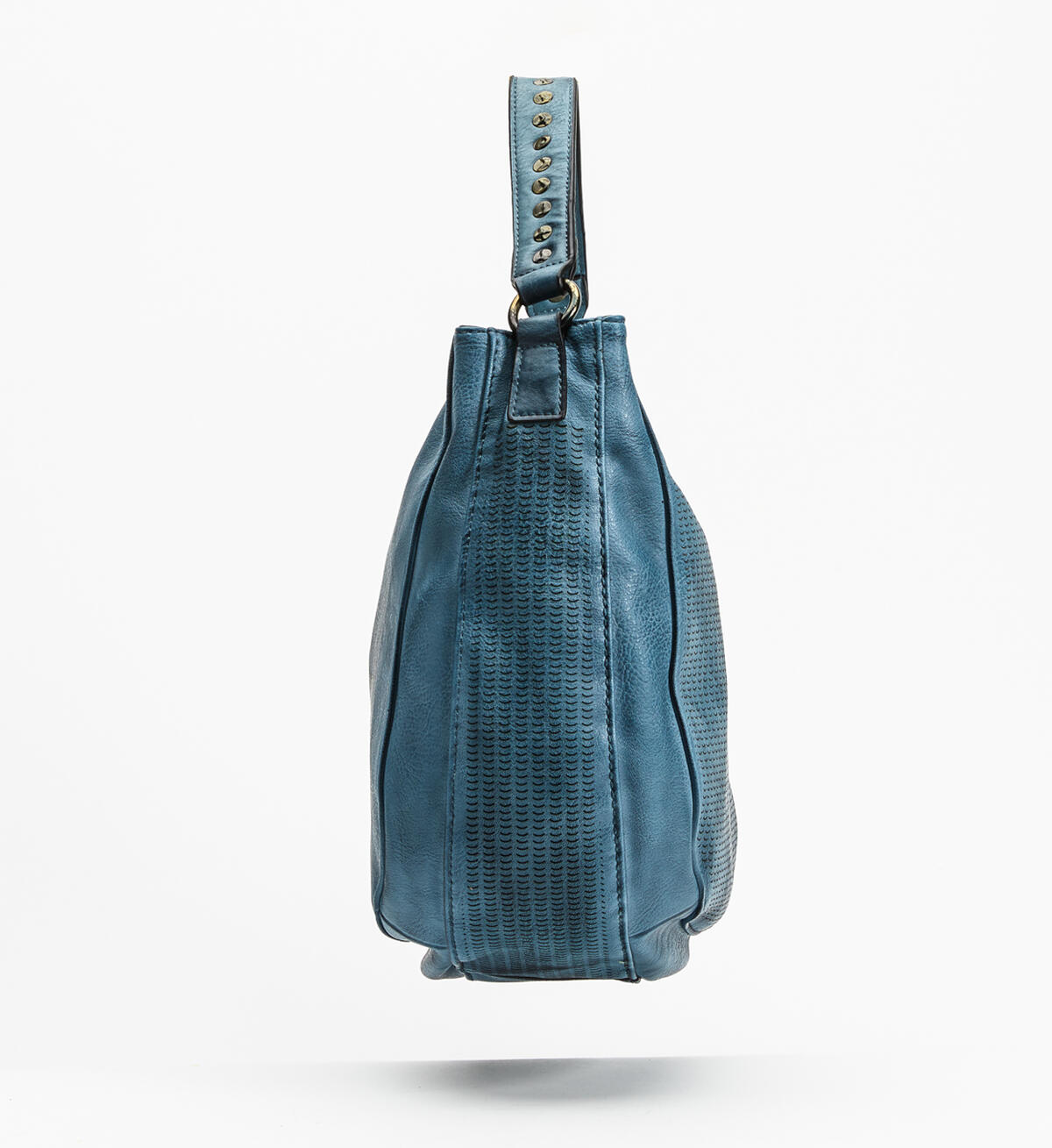 Textured Hobo Crossbody Bag, Blue, hi-res image number 2