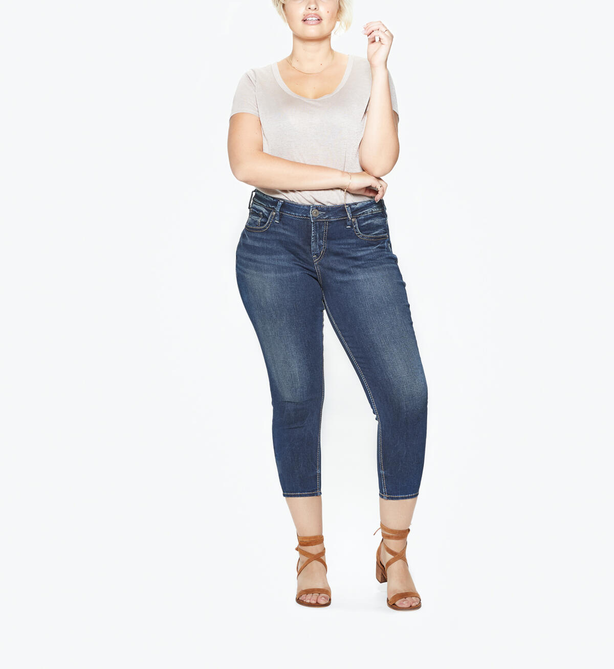 Suki Skinny Crop Rinse Wash, , hi-res image number 3