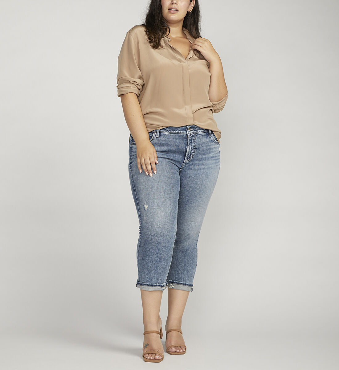 Plus size store capri jeans