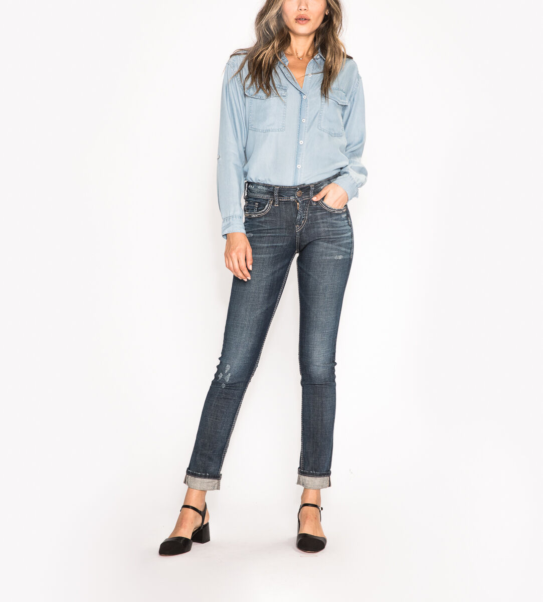 Silver jeans sales suki ankle skinny