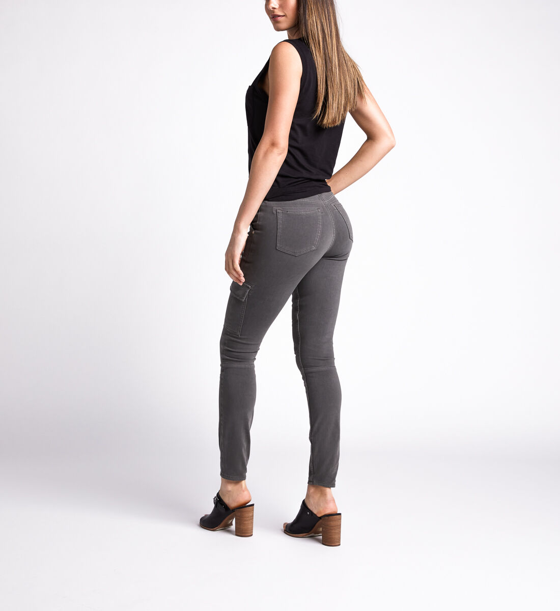 Buy Cargo Mid Rise Skinny Leg Jeans for USD 79.00 Silver Jeans
