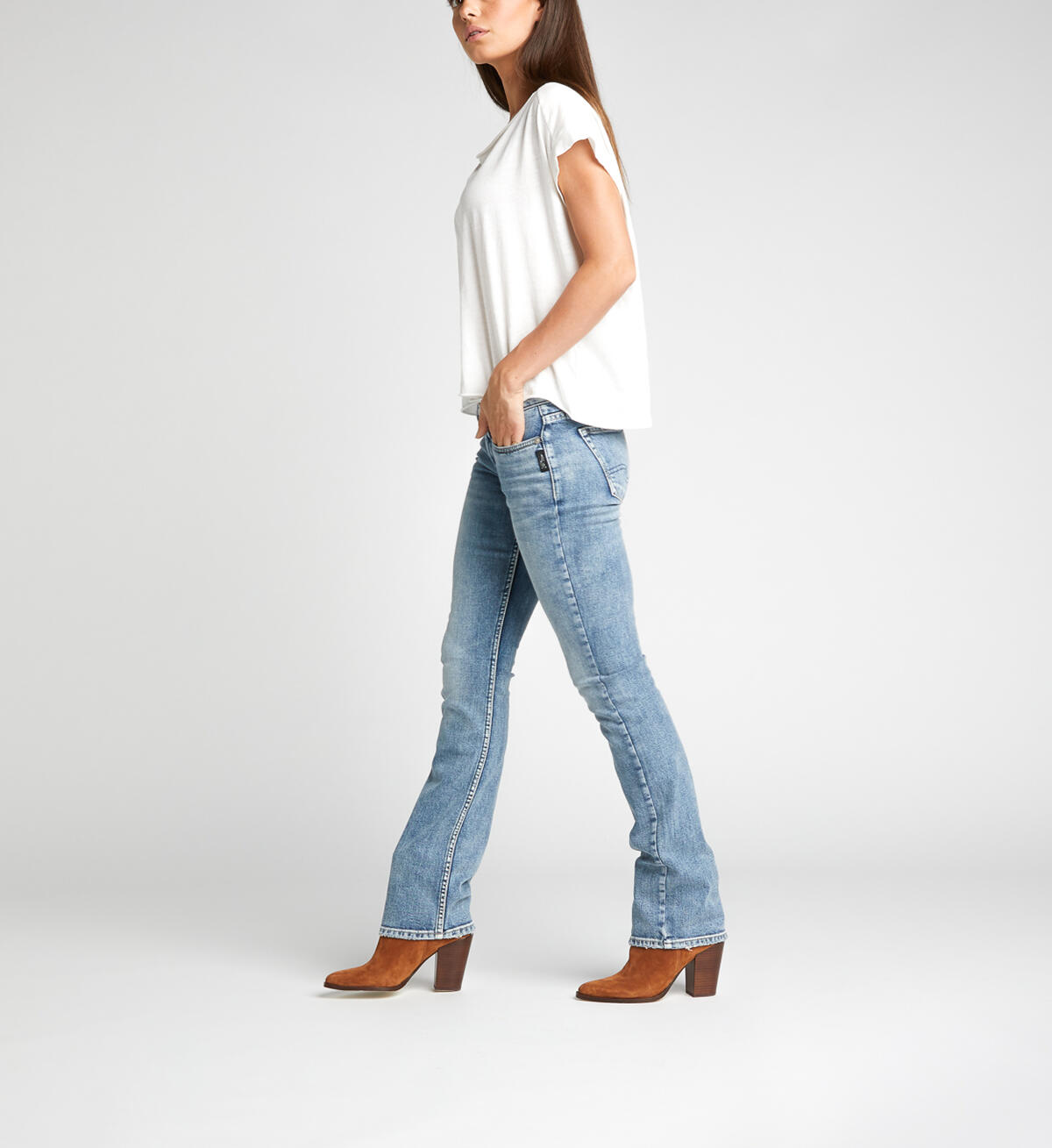 Tuesday Low Rise Slim Bootcut Jeans Final Sale, , hi-res image number 3