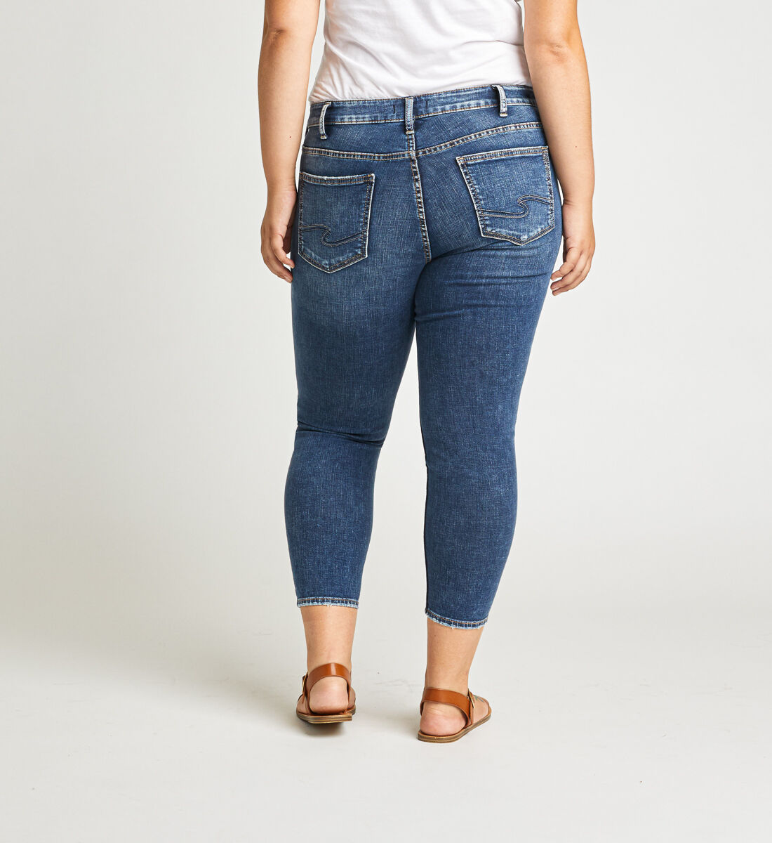 silver jeans capris plus size