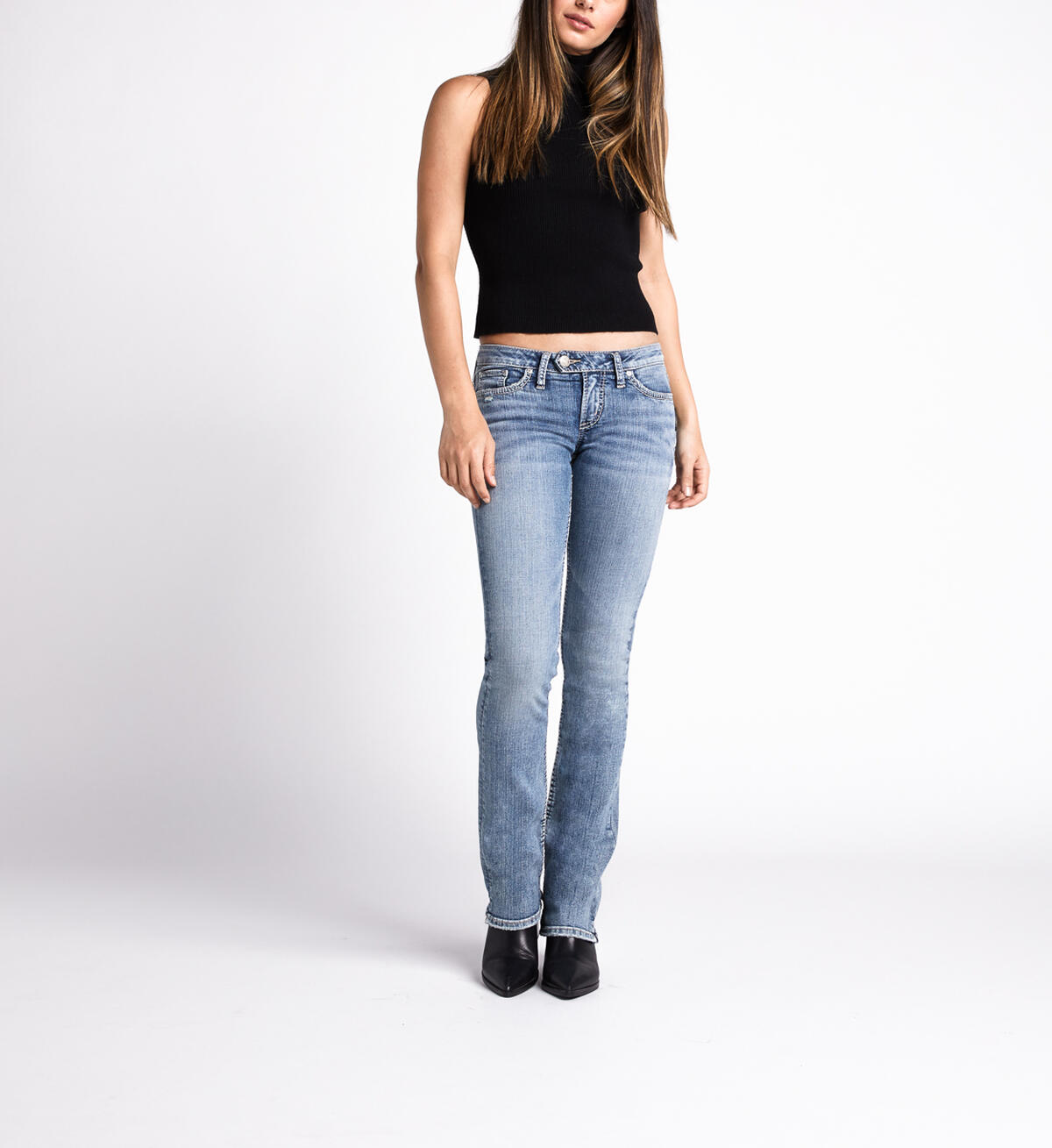 Tuesday Low Rise Slim Bootcut Jeans, Indigo, hi-res image number 3