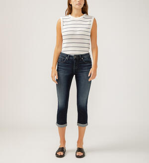 Elyse Mid Rise Luxe Stretch Capri