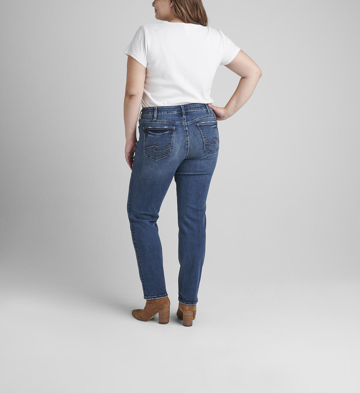 Suki Mid Rise Straight Leg Jeans Plus Size, , hi-res image number 1