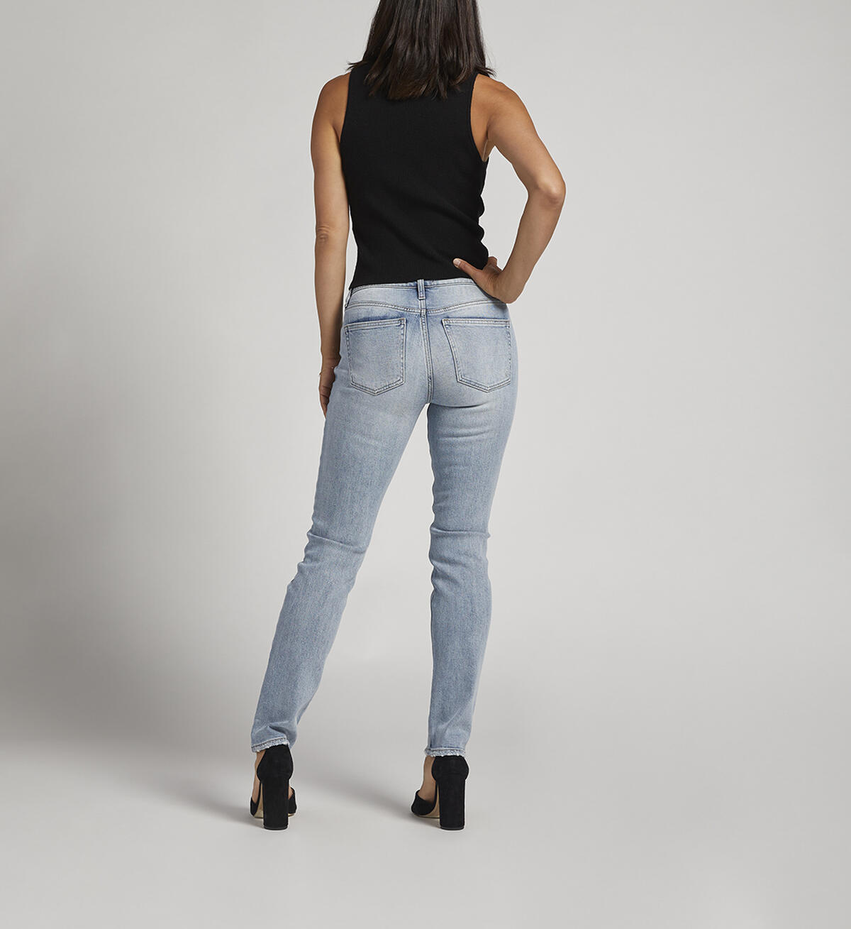 Most Wanted Mid Rise Straight Leg Jeans, Indigo, hi-res image number 1