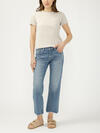 Chelsea Mid Rise Straight Leg Jeans image number 0