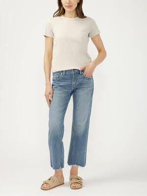 Chelsea Mid Rise Straight Leg Jeans