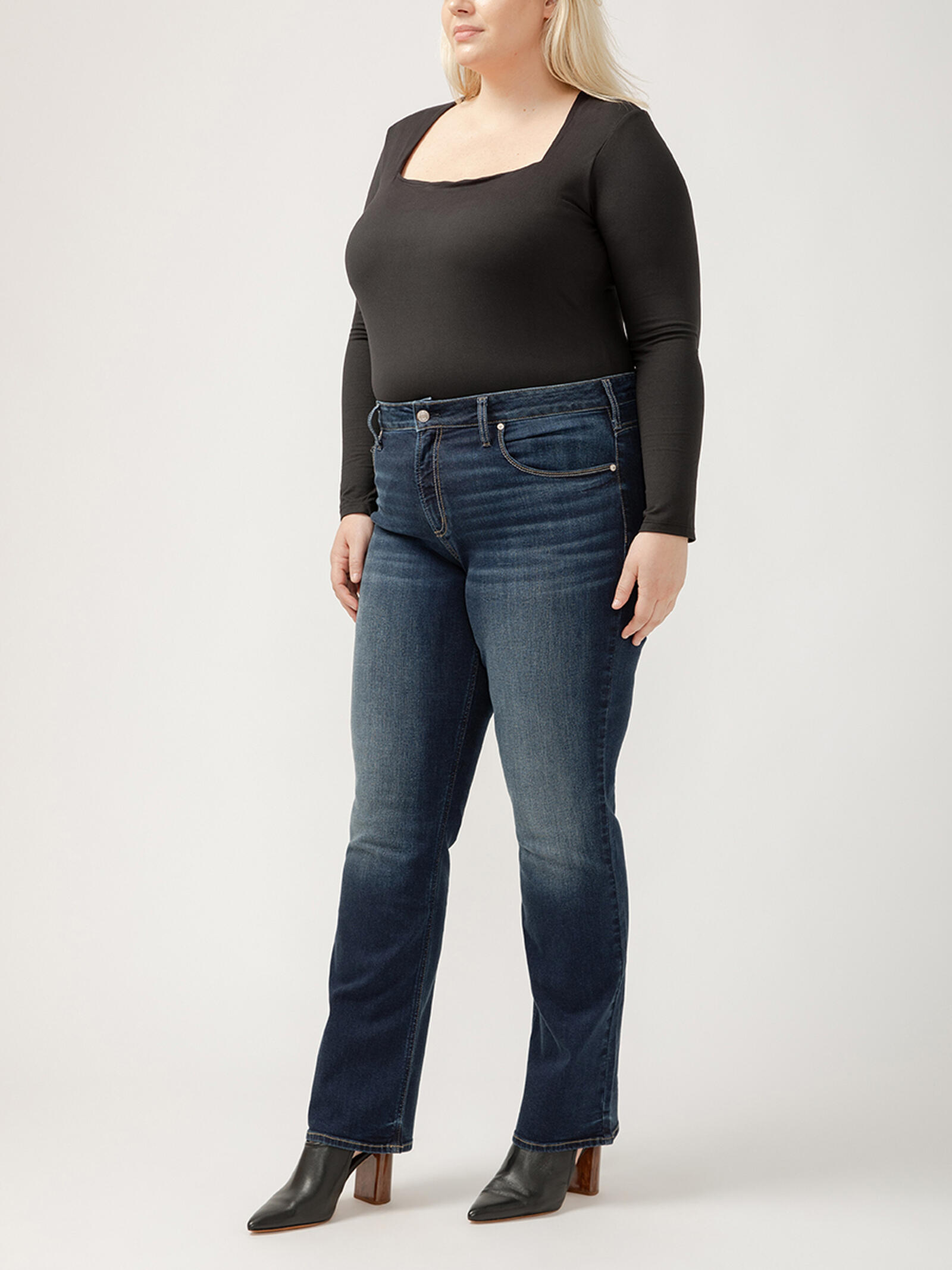 Buy Avery High Rise Slim Bootcut Jeans Plus Size for USD