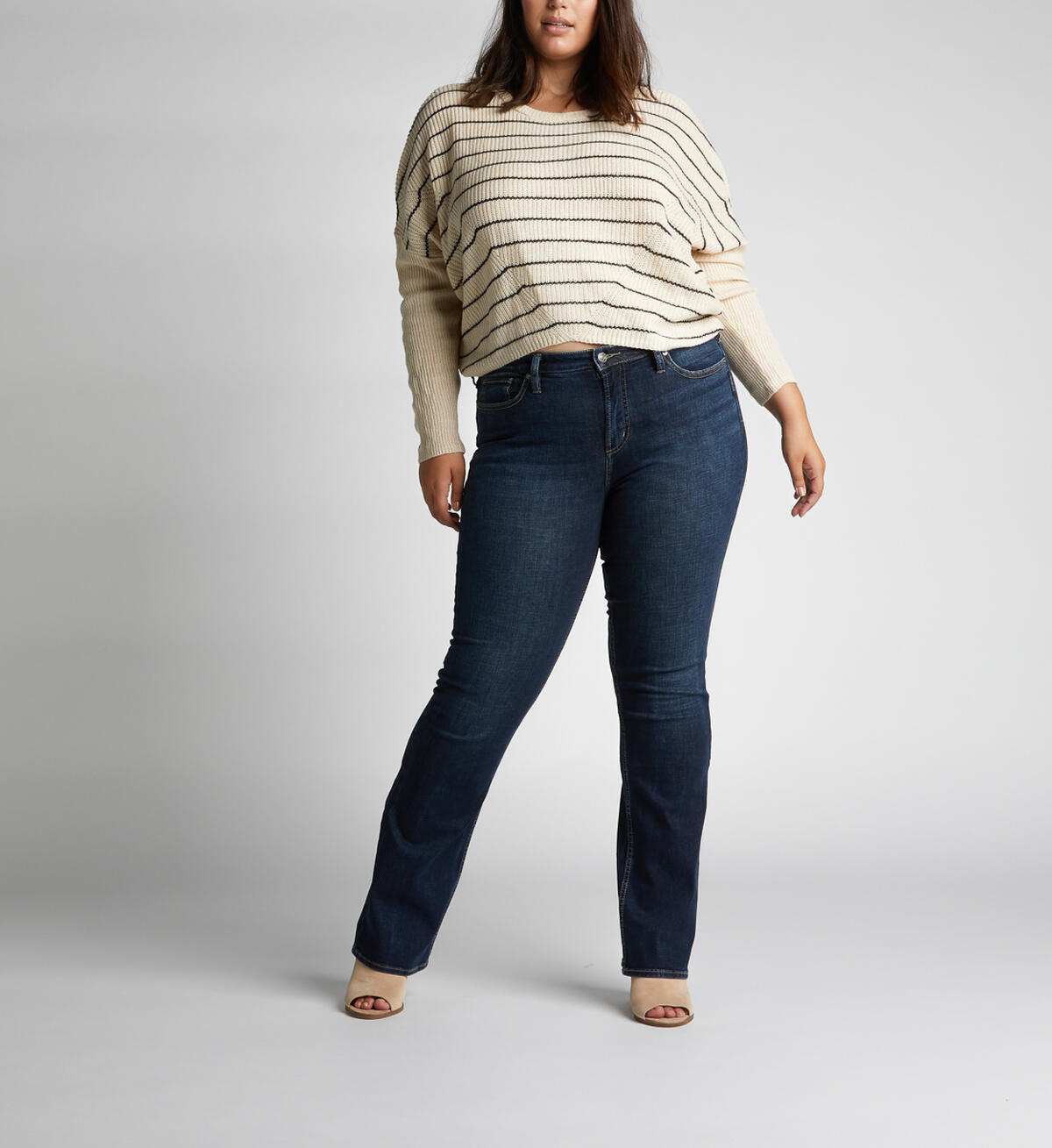 Mazy High-Rise Slim Bootcut Jeans, , hi-res image number 0