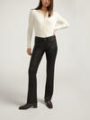 Suki Mid Rise Slim Bootcut Coated Jeans image number 0