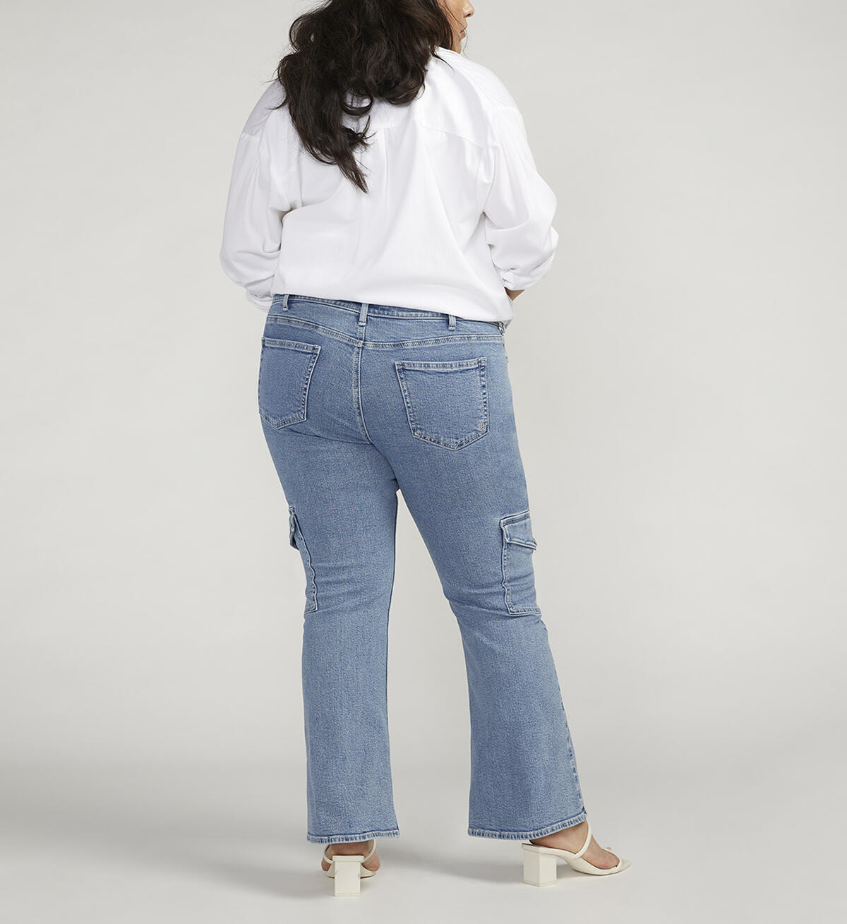 Be Low Cargo Pocket Jeans Plus Size, , hi-res image number 1
