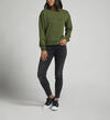 Womens Crewneck Sweatshirt, Olive, hi-res image number 0