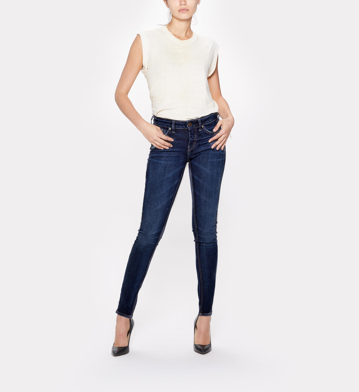 Elyse Skinny Dark Wash, , hi-res image number 0