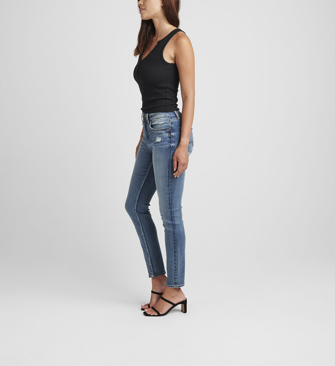 Avery High Rise Skinny Jeans Side