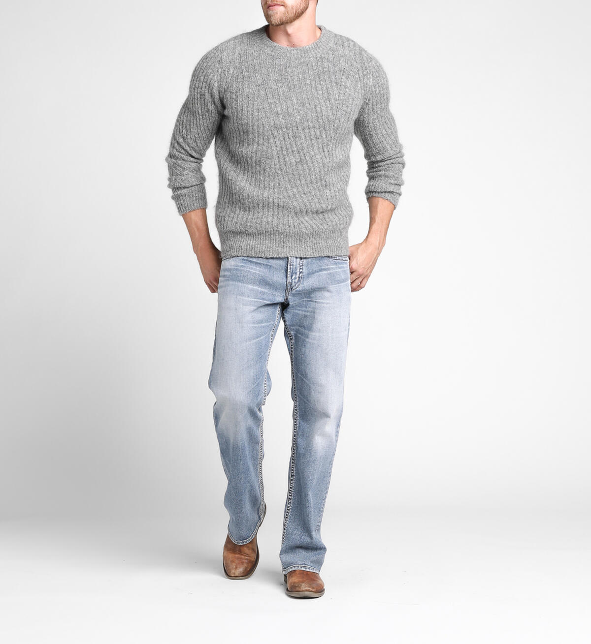 Zac Straight Leg Light Wash, , hi-res image number 3