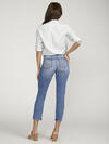 Elyse Mid Rise Straight Leg Crop Jeans image number 1