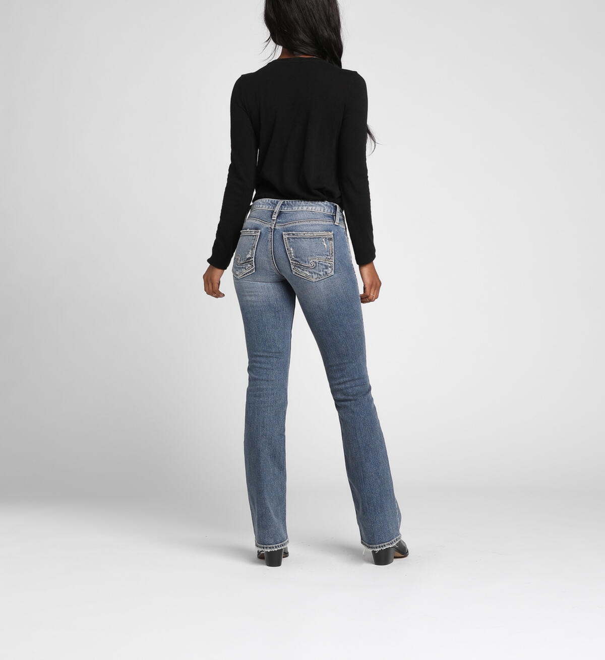 Suki Mid Rise Bootcut Jeans Final Sale, , hi-res image number 1