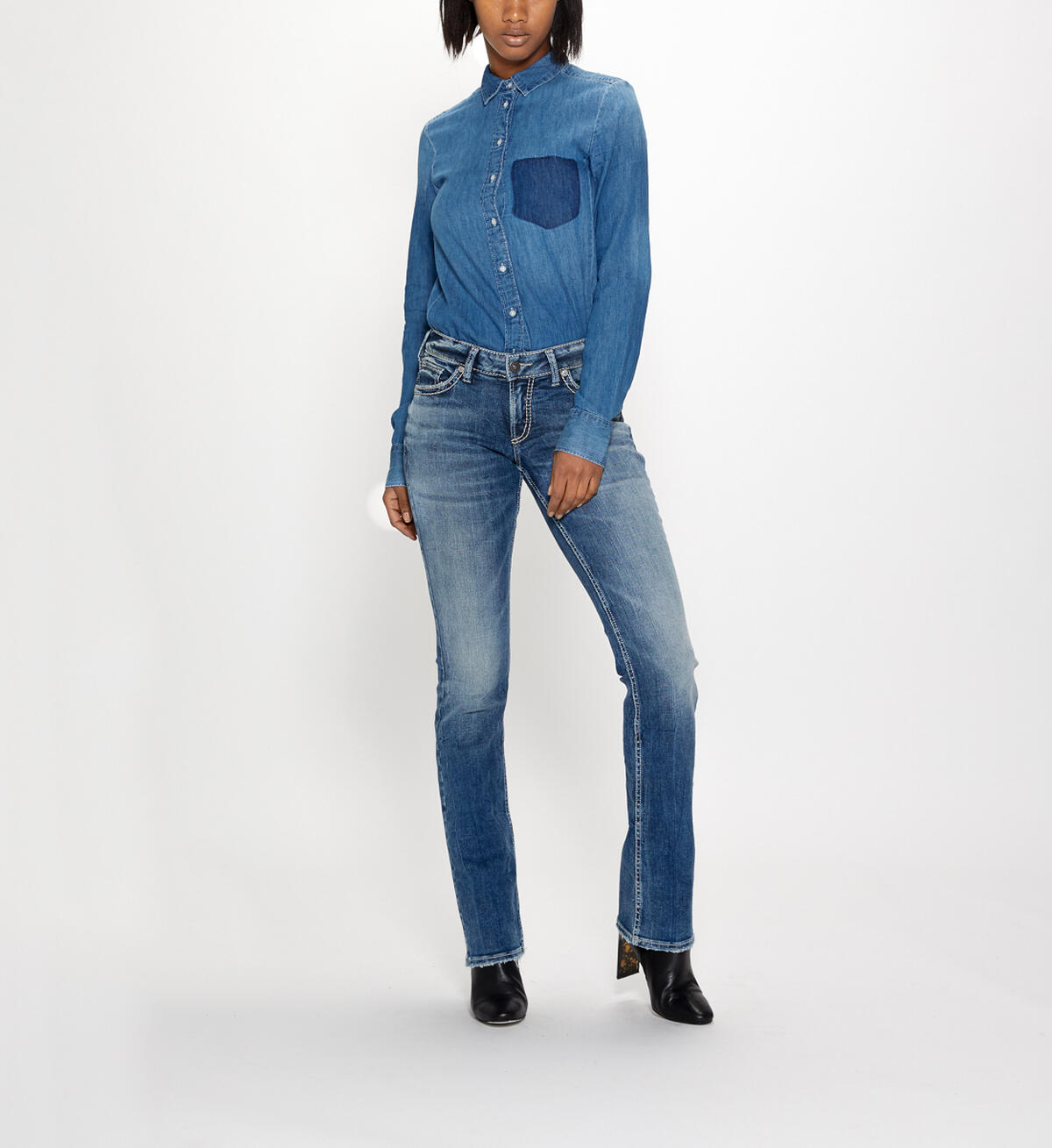 Suki Slim Boot Mid Medium Wash, , hi-res image number 7
