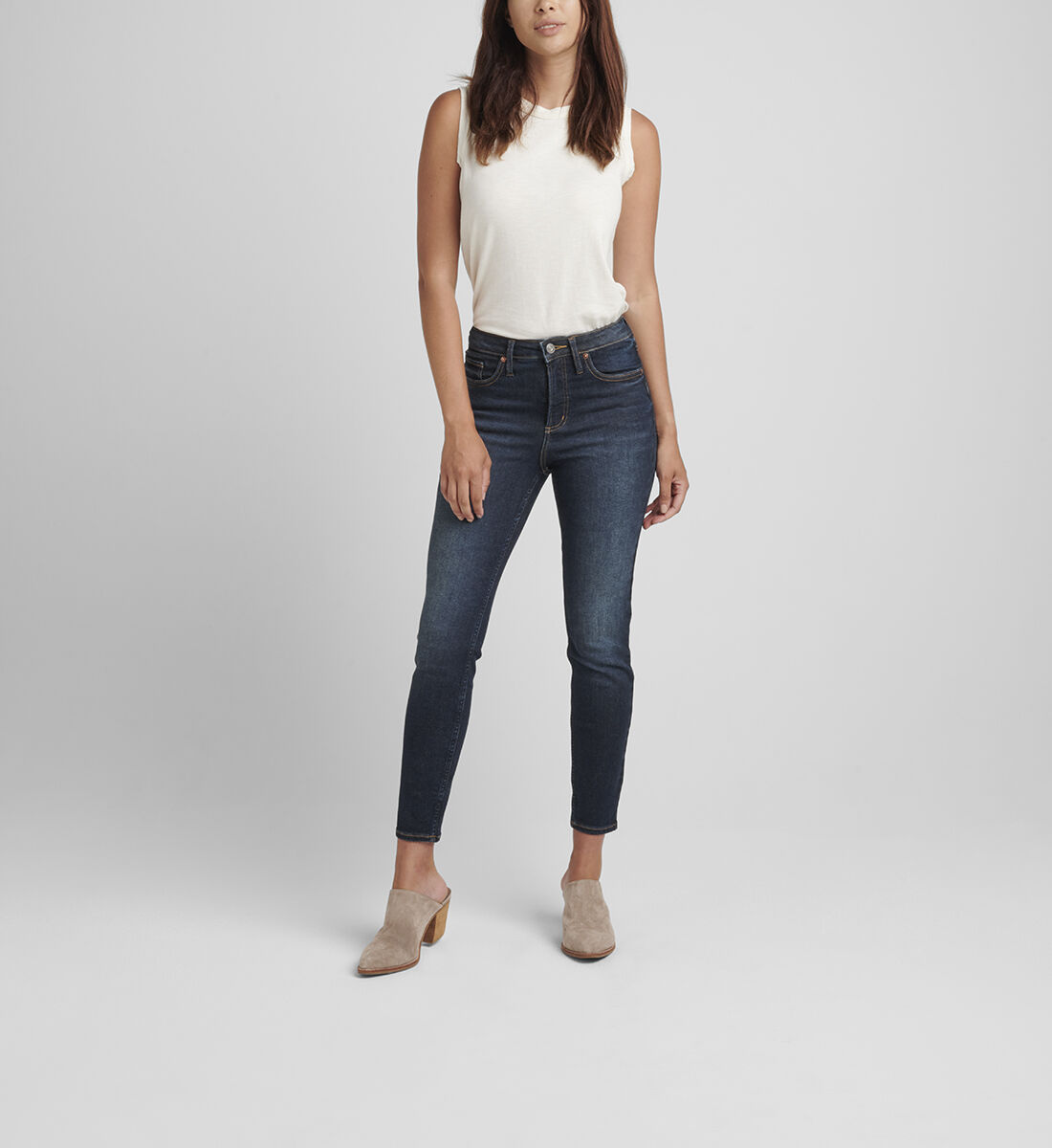 Buy Infinite Fit High Rise Skinny Jeans for USD 68.00 | Silver 