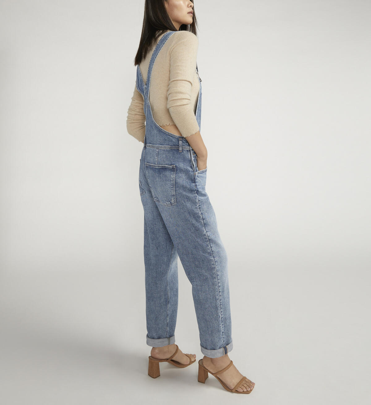 Baggy Straight Leg Overalls, , hi-res image number 2
