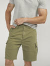 Cargo Essential Twill Shorts, Olive, hi-res image number 3