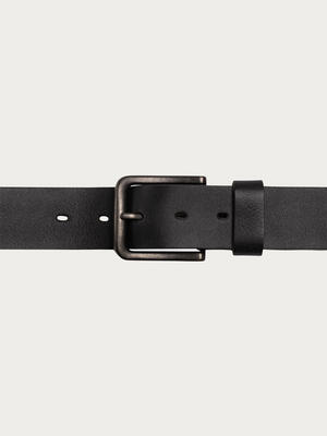 Men's 40mm Genuine Leather Belt with Stich Detail