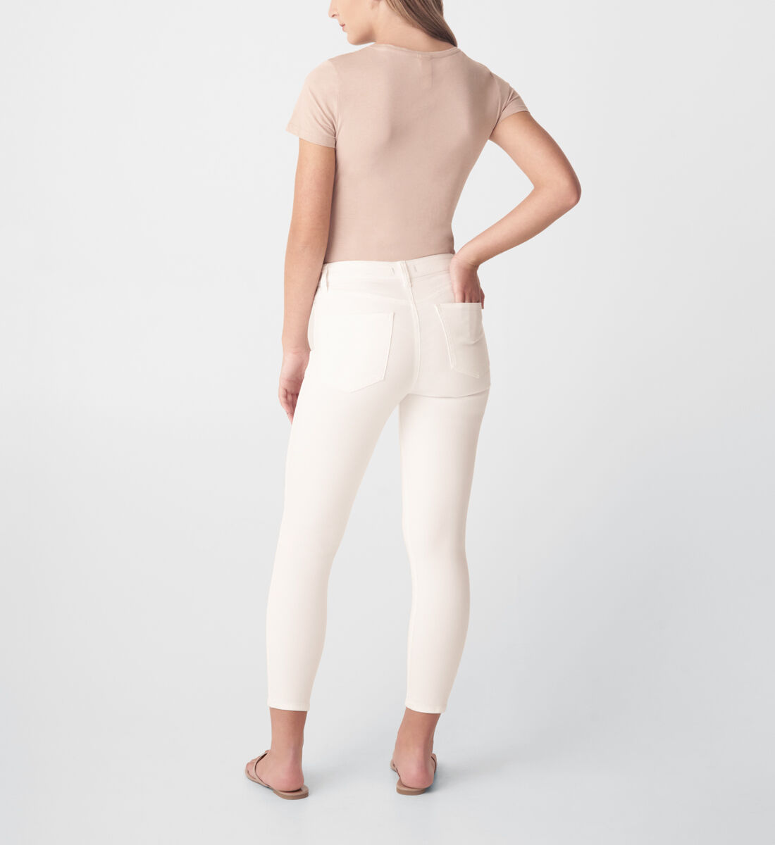 Most Wanted Mid Rise Skinny Jeans,White Back