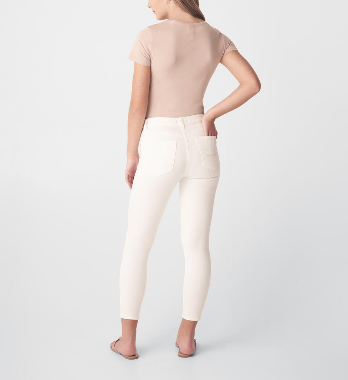 Most Wanted Mid Rise Skinny Jeans, White, hi-res image number 1
