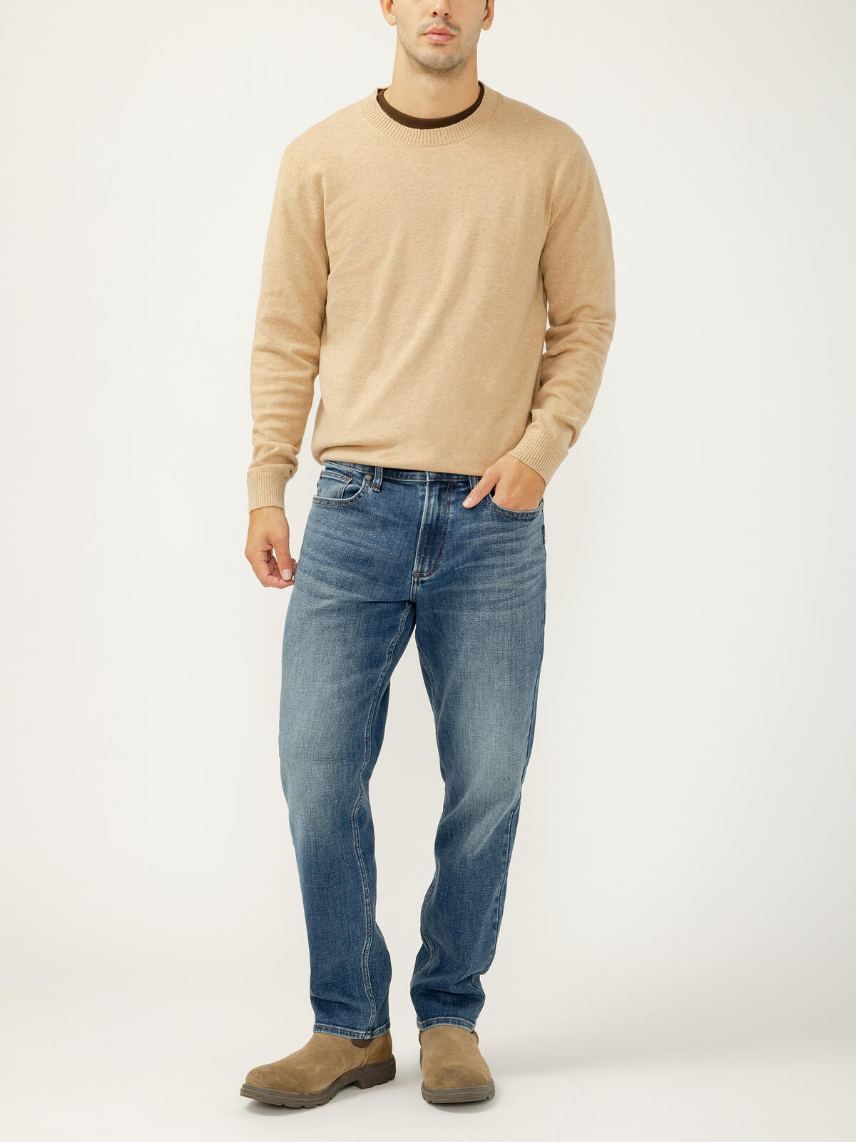 Eddie Relaxed Fit Slim Straight Leg Jeans image number 0